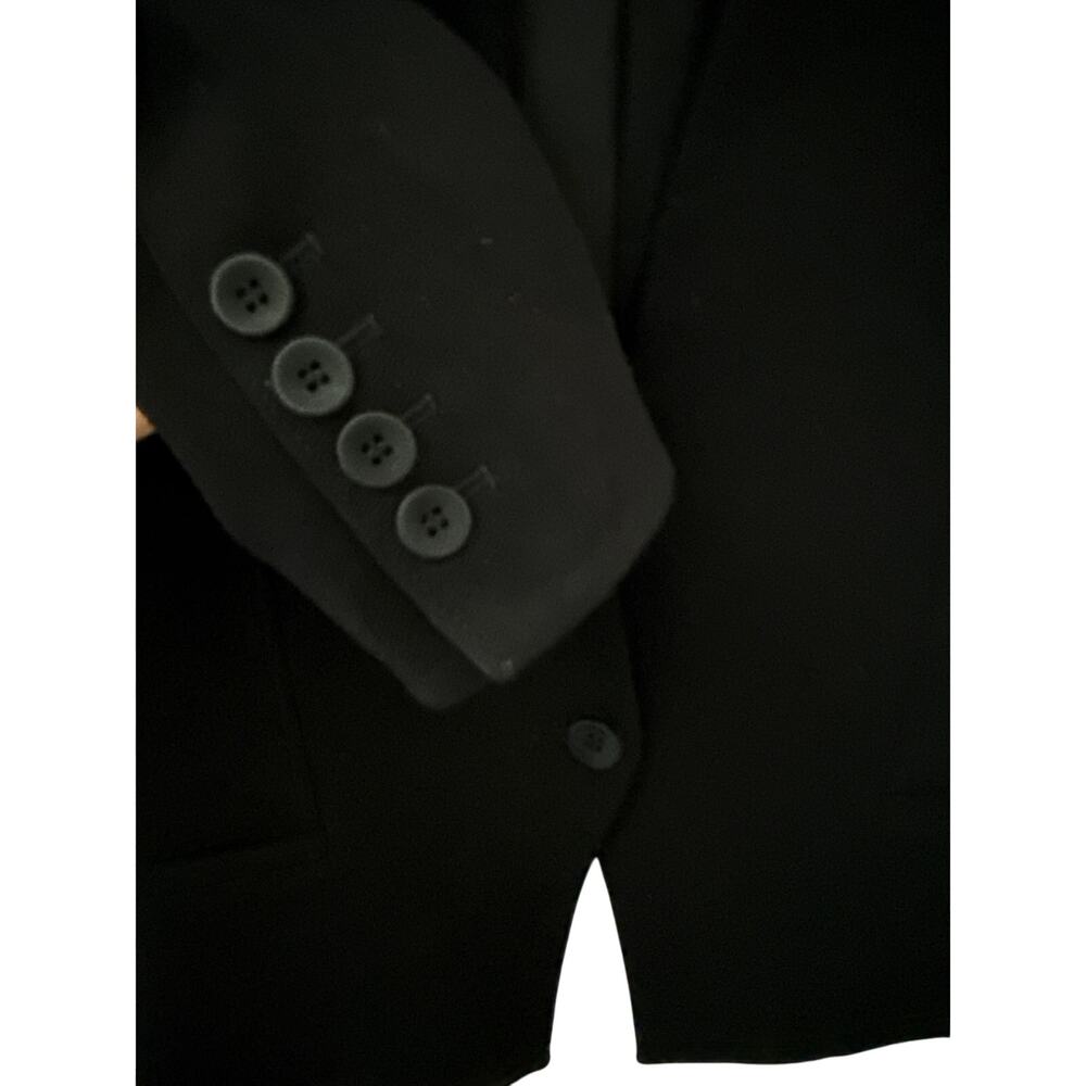 HELMUT by Helmut Single Button Cropped Blazer Jet Black Size‎ Small - Picture 7 of 12